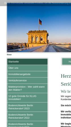 Vorschau der mobilen Webseite www.klug-immobilien.de, Klug-Immobilien