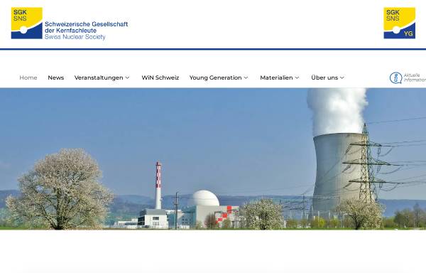 Vorschau von www.kernfachleute.ch, Schweizerische Gesellschaft der Kernfachleute