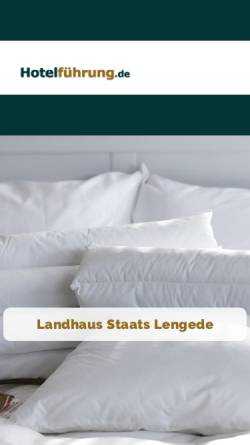 Vorschau der mobilen Webseite www.landhotel-staats.de, Landhotel Staats