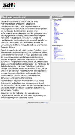 Vorschau der mobilen Webseite www.adf.de, Arbeitskreis Digitale Fotografie e.V. (ADF)