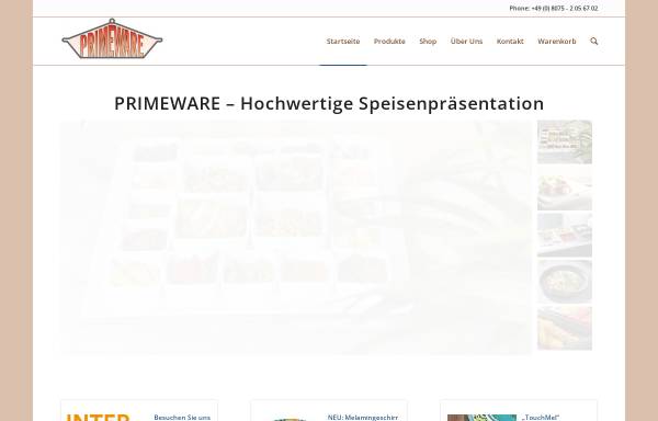 Vorschau von www.primeware-ceramics.de, Primeware Ceramics GmbH