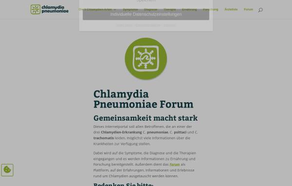 Vorschau von www.chlamydiapneumoniae.de, Chlamydiapneumoniae.de