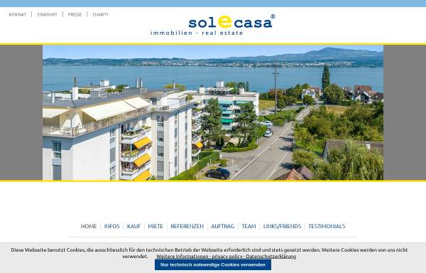 Vorschau von www.solecasa.ch, Sole Casa Consulting GmbH
