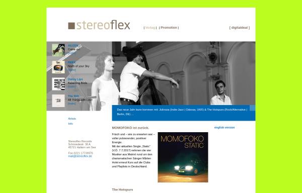 Vorschau von www.stereoflex.de, Stereoflex Records