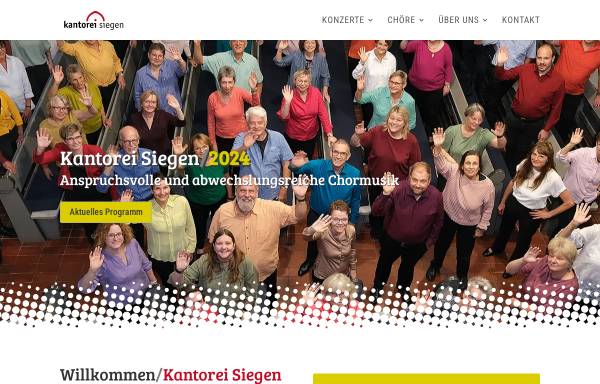Vorschau von www.kantorei-siegen.de, Evangelische Kantorei Siegen