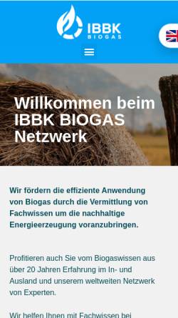 Vorschau der mobilen Webseite www.biogas-zentrum.de, Internationales Biogas und Bioenergie Kompetenzzentrum