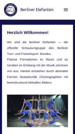 Vorschau der mobilen Webseite www.berlinerelefanten.de, Die Elefanten