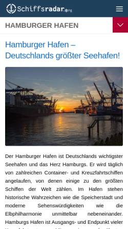 Vorschau der mobilen Webseite www.hamburg-hafenrand.de, Hamburg-Hafenrand
