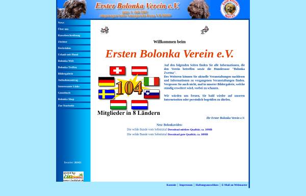 Vorschau von www.erster-bolonka-verein-ev.de, Erster Bolonka Verein e.V.