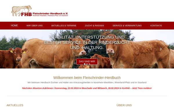 Vorschau von www.fhb-bonn.de, Fleischrinder-Herdbuch Bonn e.V.