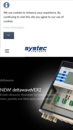 Vorschau der mobilen Webseite www.systec-controls.de, Systec Controls Mess- und Regeltechnik GmbH