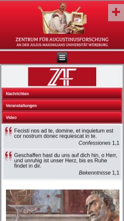 Vorschau der mobilen Webseite www.augustinus.de, Augustinus