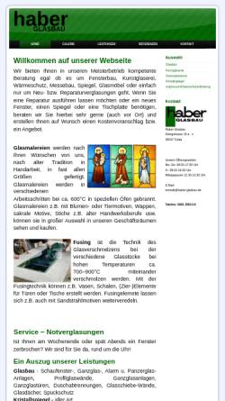 Vorschau der mobilen Webseite www.haber-glasbau.de, Haber Glasbau