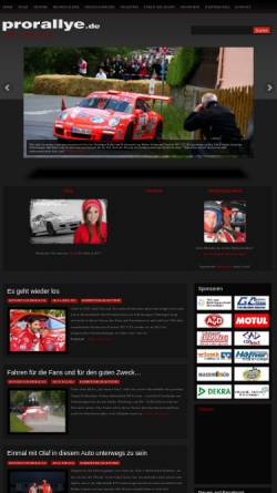 Vorschau der mobilen Webseite www.prorallye.de, Pro Rallye Team