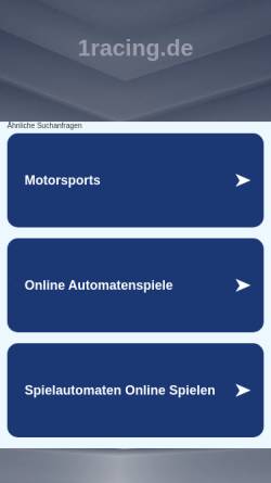 Vorschau der mobilen Webseite www.1.1racing.de, 1.1 Racing Team