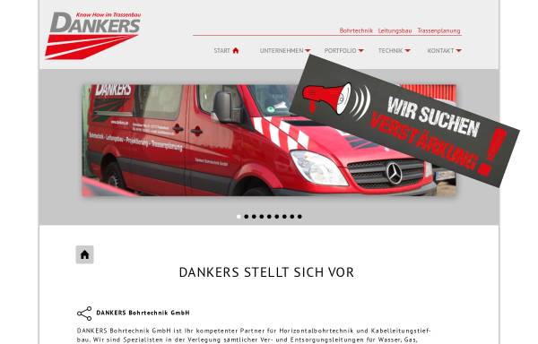 Vorschau von www.dankers.de, Dankers Bohrtechnik GmbH