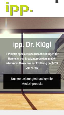 Vorschau der mobilen Webseite www.ipp-projektmanagement.de, ipp. Ingenieurbüro für Projektmanagement und Produktentwicklung