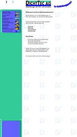 Vorschau der mobilen Webseite www.dichttec.ch, Dichttec AG