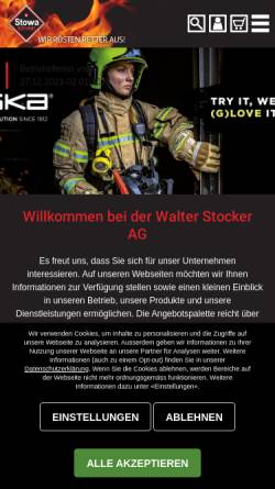 Vorschau der mobilen Webseite www.stowa.ch, Walter Stocker AG