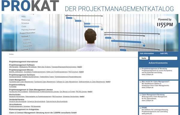 Vorschau von www.projektmanagementkatalog.de, Projektmanagementkatalog