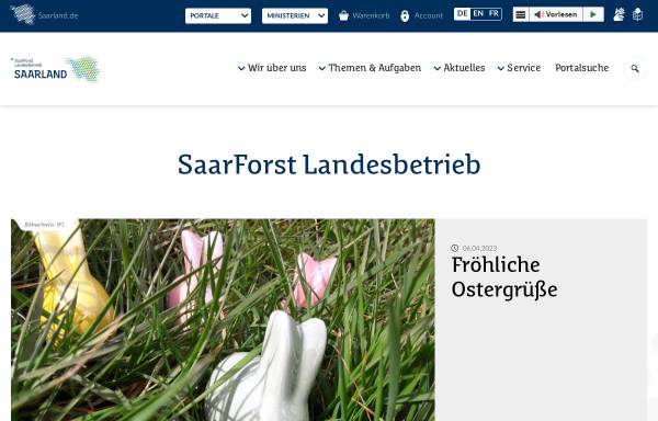 Vorschau von www.saarforst.de, Saarforst