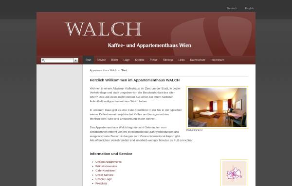 Vorschau von www.appawalch.at, Appartementhaus Walch