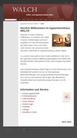 Vorschau der mobilen Webseite www.appawalch.at, Appartementhaus Walch