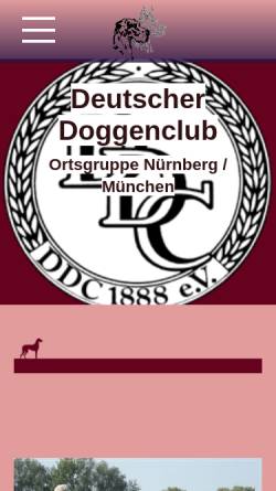 Vorschau der mobilen Webseite www.ddc-og-nuernberg.de, DDC Ortsgruppe Nürnberg