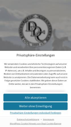 Vorschau der mobilen Webseite www.ddc-lg-westfalen.de, Landesgruppe Westfalen e. V. des DDC
