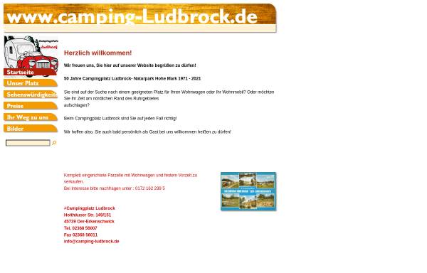 Vorschau von www.camping-ludbrock.de, Campingplatz Ludbrock