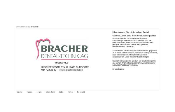 Vorschau von www.bracherdental.ch, Dental-Technik Bracher