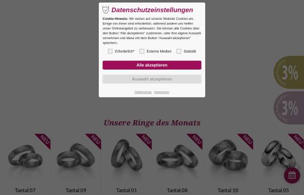 Vorschau von www.pforzheimer-trauring-manufaktur.de, Pforzheimer Schmuck- und Trauring-Manufaktur