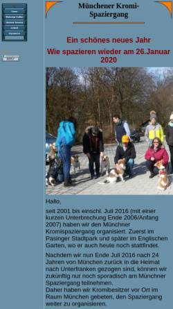 Vorschau der mobilen Webseite www.kromispaziergang-muenchen.de, Münchener Kromi Spaziergang
