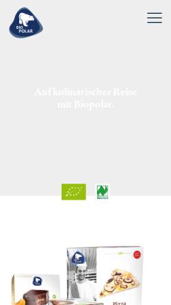 Vorschau der mobilen Webseite biopolar.de, Biopolar, Ökofrost GmbH