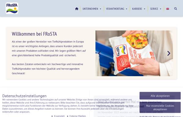 Vorschau von www.frosta-ag.de, Frosta AG