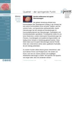 Vorschau der mobilen Webseite www.apoint.ch, apoint Übersetzungen GmbH