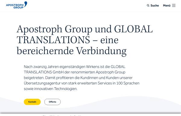 Vorschau von apostrophgroup.ch, Global Translations GmbH