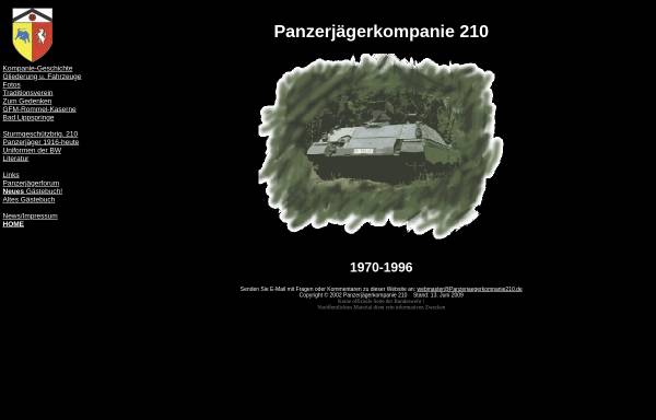 Vorschau von 210.fuehr-online.de, Panzerjägerkompanie 210