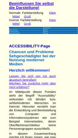 Vorschau der mobilen Webseite www.matthias-haenel.de, Blinde und sehbehinderte Menschen im Internet