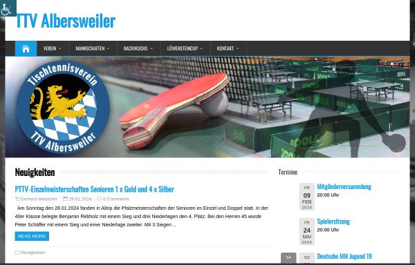 Vorschau von www.ttv-albersweiler.de, Tischtennisverein Albersweiler e.V.