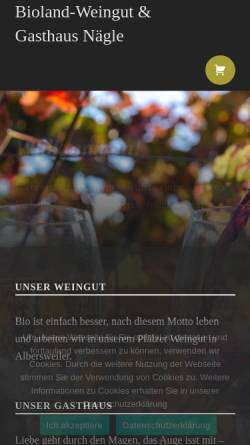 Vorschau der mobilen Webseite weingut-naegle.de, Weingut Nägele