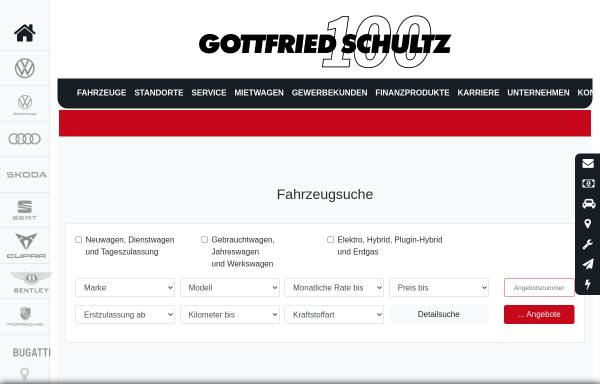 Vorschau von www.gottfried-schultz.de, Autohaus Gottfried Schultz GmbH & Co. KG