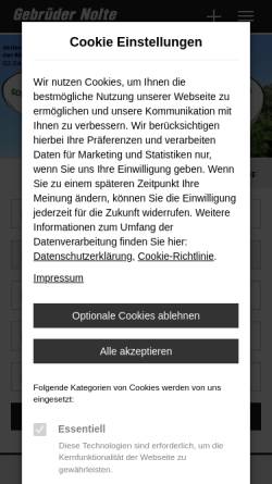 Vorschau der mobilen Webseite www.nolte-gruppe.de, Gebrüder Nolte