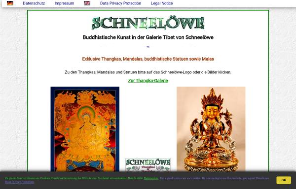 Vorschau von www.thangkas.de, Schneelöwe - Galerie Tibet