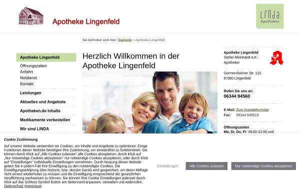 Vorschau von www.apotheke-lingenfeld.de, Apotheke Lingenfeld