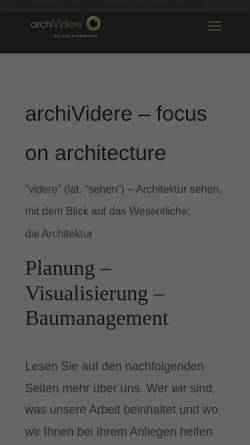 Vorschau der mobilen Webseite www.archividere.com, Bernhard, Patrick