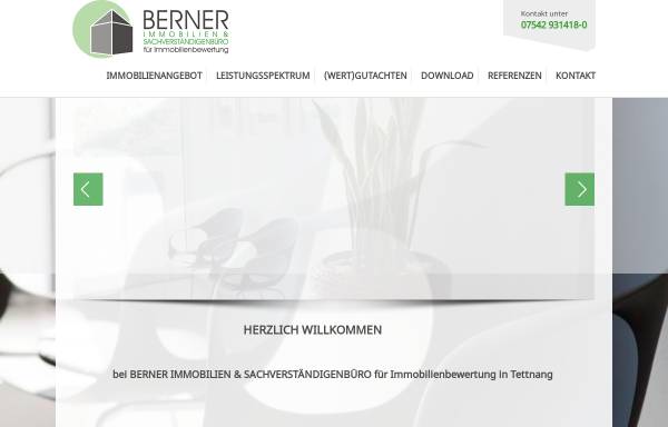 Vorschau von www.berner-immobilien.de, Berner Immobilien und Sachverständigenbüro
