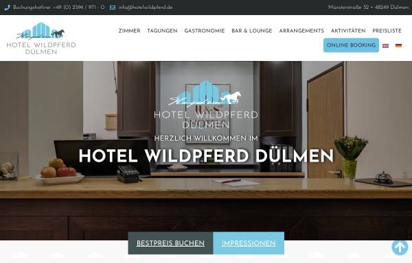 Vorschau von www.hotel-wildpferd.de, Hotel am Markt und Hotel zum Wildpferd-Familie Preun