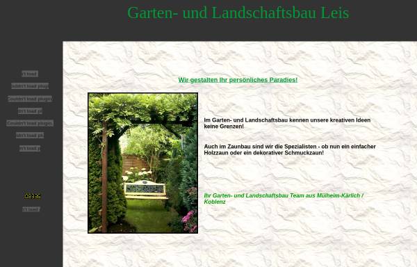Vorschau von www.galabau-leis.de, Garten-Service Leis