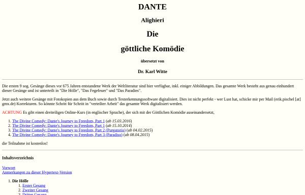 Vorschau von www.epischel.de, Dantes Göttliche Komödie